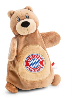 Produktbild von NICI Schmusetuch Handpuppe FC Bayern MÜNCHEN Berni 26x25cm - braun - 63175