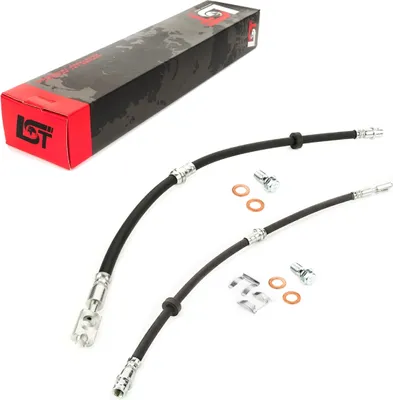 Produktbild von 2x Bremsleitung Bremsschlauch vorne + Halteklammer für Audi A2 8Z0 510 mm