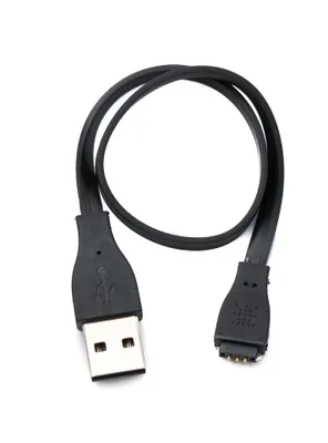 Produktbild von SYSTEM-S USB 2.0 Kabel 23 cm Ladekabel für Fitbit Charge HR Smartwach in Schwarz