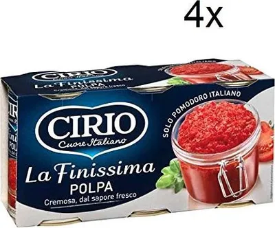 Produktbild von 4x Cirio Polpa di pomodoro Finissima Tomatenpulpe Tomaten sauce 3 x 400g