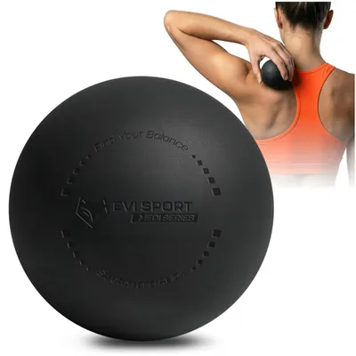 Produktbild von Massageball Lacrosse Ball aus Hart-Silikon - Triggerpunkt Massagegerät für Faszien, Rücken & Nacken - Selbstmassageball gegen Muskelverspannungen