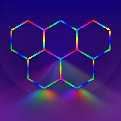 Produktbild von Kit 5 LED Sechseckig RGB 42W 110lm/w