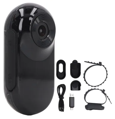 Obrázok produktu pre Kamera na obojok pre domáce zvieratá, Full HD, širokouhlý objektív (90 stupňov), určená pre malé psy a mačky, s možnosťou nahrávania videa v interiéri aj exteriéri