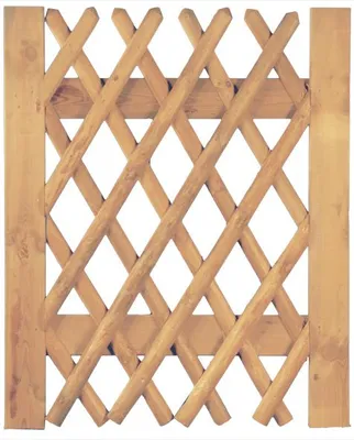 Produktbild von T&J Jägerzaun braun Tor 100 x 120 cm Latten 55 mm