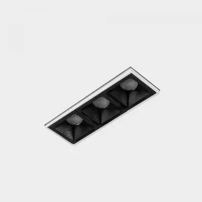Immagine prodotto di KOHL LIGHTING KOHL-Lighting NSES apparecchio da incasso senza cornice 95x35 mm bianco-nero 6 W CRI 90 2700K PUSH
