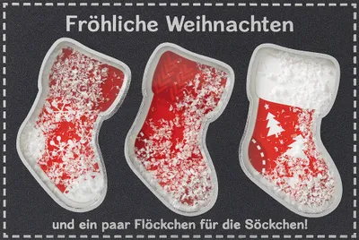 Produktbild von Weihnachten - Shake-Card - Glückwunschkarte im Format 11,5 x 17 cm