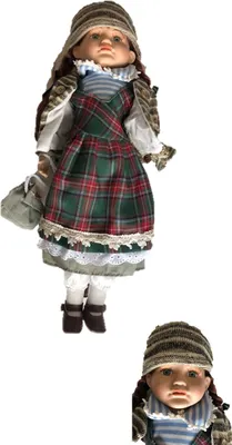 Produktbild von Klassische Porzellan Mädchenpuppen Menschen  mit Kleid