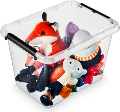 Zdjęcie produktu dla Pojemnik Plastikowy Pudełko Z Pokrywą Do Przechowywania Box Organizer 19L