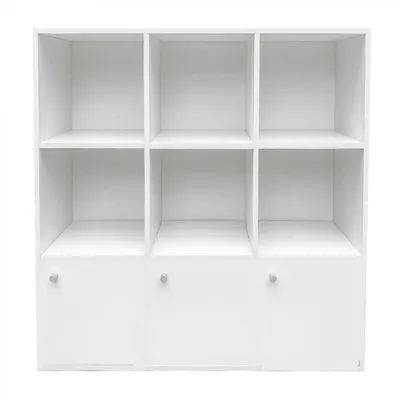 Produktbild von Fächerschrank Vakkie 9 Fächer Aufbewahrungsschrank - Bücherregal - Wandschrank - weiß
