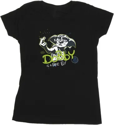 Produktbild von Harry Potter - "A Free Elf" T-Shirt für Damen BI24063 (L) (Schwarz)