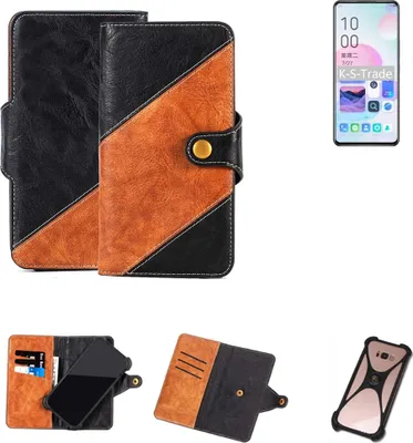 Produktbild von K-S-Trade Handyhülle Schutzhülle Bookstyle Case Wallet-Case kompatibel mit ZTE Axon 30 Ultimate Edition Handy Cover Bumper Klapphülle schwarz
