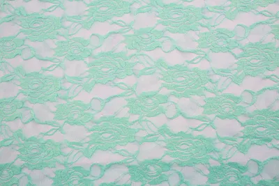 Produktbild von Stretch-Spitze Stoff Minze 50 x 150 cm