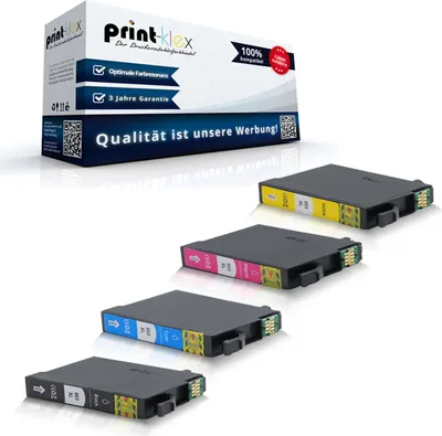 Produktbild von 4x Kompatible Tintenpatronen für Epson Expression Home XP 3100 Expression Home XP 3100 Series Expression Home XP 3105 603 603 XL 603XL Black Cyan Magenta Yellow - Office Pro Serie