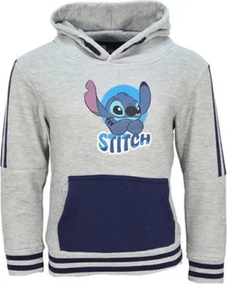 Produktbild von Disney Lilo und Stitch Kinder Jungen Hoodie Kapuzenpullover Pulli – Grau / 92