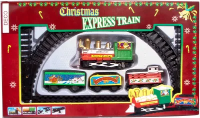 Produktbild von Weihnachtszug Deko Eisenbahn - Christmas Express Train