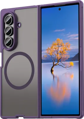 Produktbild von Matte Case Magsafe für Samsung Galaxy Z Fold 7 Schutzhülle Kratzfest Passgenau in Lila