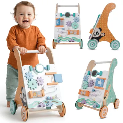 Immagine prodotto di Camminatore da esterno in legno Impara a camminare giocando Camminatore per bambini in legno