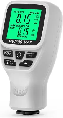 Zdjęcie produktu dla miernik grubości 0-2000UM Precyzyjny cyfrowy miernik grubości lakieru samochodowego LCD Tester grubości lakieru samochodowego Trzy tryby sondy Przełączanie trzech jednostek z funkcją kalibracji zerowania