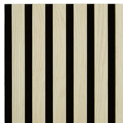 Produktbild von Homestyle4u Akustikpaneel 60x120 Holz Creme Hellbraun Wandpaneele Paneele Wohnzimmer Deckenpaneele Wandverkleidung