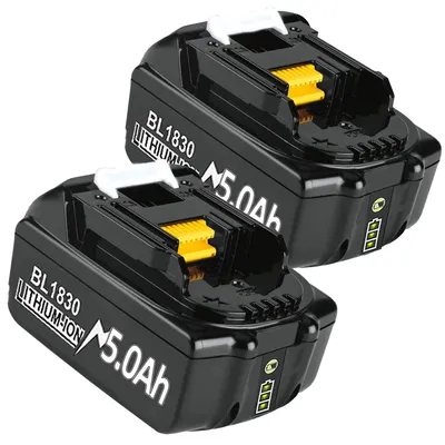 2er-Pack 5000 mAh Ersatzakku 18 V Li-Ion 5,0 Ah