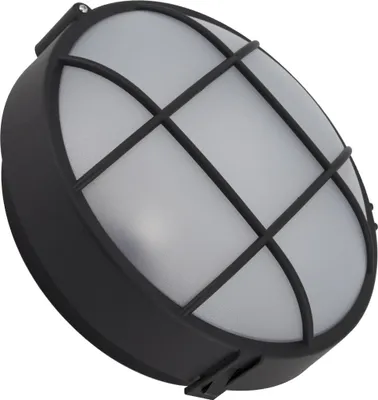 Produktbild von Deckenleuchte Rund für Aussen Ø220 mm  Gitter Schwarz