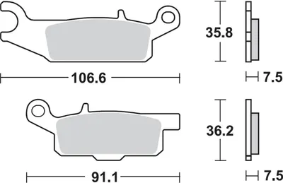 Produktbild von Bremsbeläge TRW MCB802SI