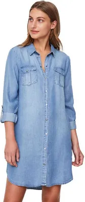 Productafbeelding van Vero Moda 10184172 - VMSIGGA S, Volwassen, Dames, Blauw, Middellange lengte, Maat S, Lange mouwen