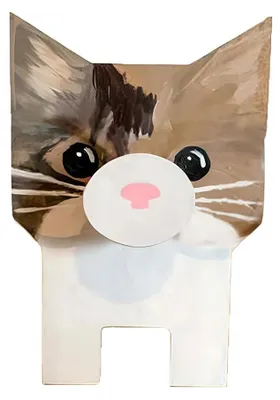 Produktbild von Brillenhalter - Holzständer - Handgeschnitzt - Für Brillen & Sonnenbrillen - Tischdeko - Katze