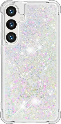 Produktbild von Samsung Galaxy S24 FE Hülle - Coverup Liquid Glitzer Back Cover - Weiß