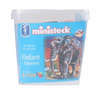 Produktbild von Ministeck Elephant - XXL Emmer - 4700pcs, 4700 Stück(e), 4 Jahr(e), Junge/Mädchen, Kind, Mehrfarbig, Mosaik-Tafel