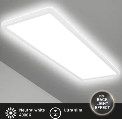 Produktbild von LED Panel Deckenleuchte 58cm Ultraflach Deckenlampe Neutralweiß Backlight 22W