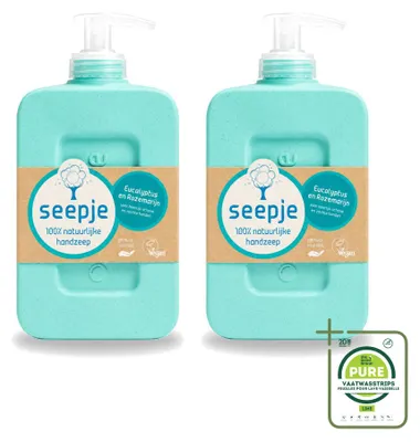 Obrázek produktu pro 2 kusy tekutého mýdla Seepje s vůní eukalyptu a rozmarínu - 300 ml - balení