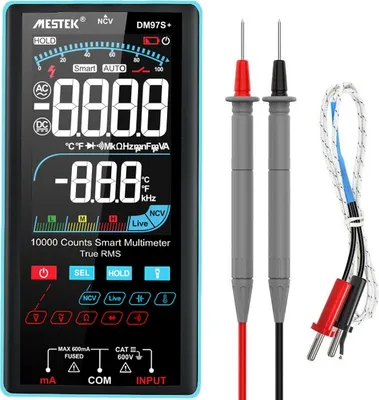 Produktbild von Mestek DM97S+ Digital-Multimeter, 4,3" Display, 600V