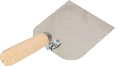 Produktbild von KOTARBAU® Edelstahl Maurerkelle 128 mm x 120 mm mit Holzgriff Stukkateurkelle Putzkelle Eckige Kelle Stukkateurspachtel unabdingbar für Mauererarbeiten