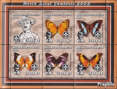 Produktbild von Briefmarken Mosambik 2002 Mi 2458-2463 Kleinbogen (kompl.Ausg.) postfrisch Weltpfadfindertreffen