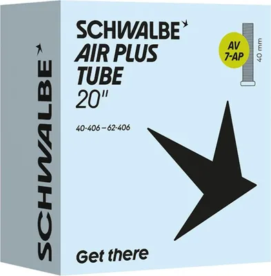 Produktbild von Schwalbe SCHLAUCH AV7 AIR PLUS 40/62-406 40mm - Extra Pannensicher für E-Bike...