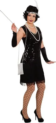 Produktbild von Charlestonkleid Jacky schwarz, Größe:38/40