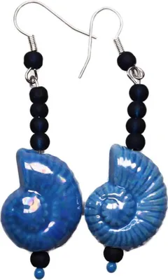 Produktbild von Ohrringe mit Muschelperlen in Blau