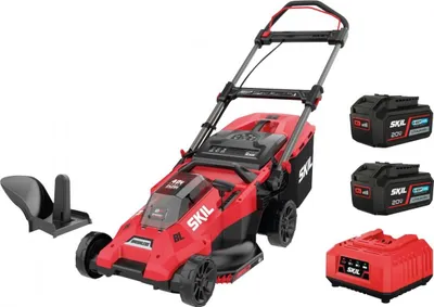 Obrázok produktu pre SKIL 0140BA Akku-Rasenmäher Brushless (2x20V, 43cm Schnittbreite, 50L Fangkorb)