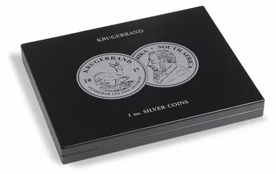 Image de Cassette à monnaie pour 20 pièces d'argent Krugerrand (1 Oz.) en capsules