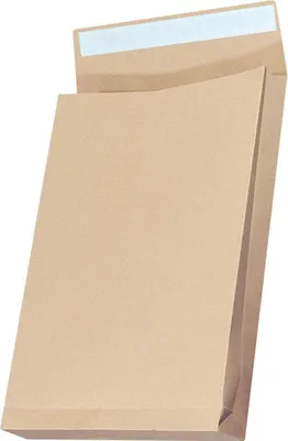 Kuvert mit Silikonband B4 250x353 mm 150 g/m² 250 Stück braun