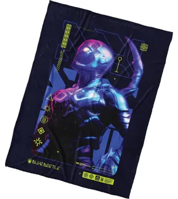 Imagen del producto de Manta de microfibra Blue Beetle, 150x200 cm
