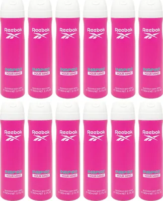 Produktbild von 12x Reebok Bodyspray Inspire Your Mind 150ml Damen Deodorant Körper Duft Frauen