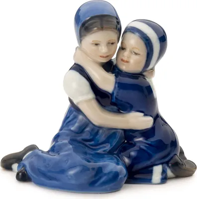 Produktbild von Royal Copenhagen Frauen Figur ''Elsa & Mary Schwestern - blau'
