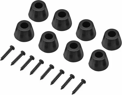 Obrázek produktu pro Černé antivibrační podložky 30 x 20 mm pro kytarové zesilovače