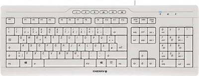 Produktbild von CHERRY STREAM 3.0, Volle Größe (100%), Kabelgebunden, USB, QWERTY, Grau