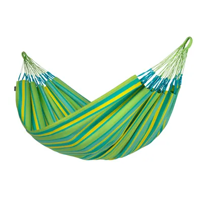 Produktbild von LA SIESTA Brisa, Hängende Hängematte, 200 kg, 3 Person(en), Polypropylen (PP), Blau, Grün, Gelb, Maschinenwäsche