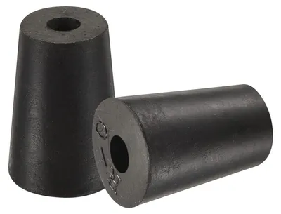 Konische Gummikappen 13–17 mm, 10 Stück, schwarz