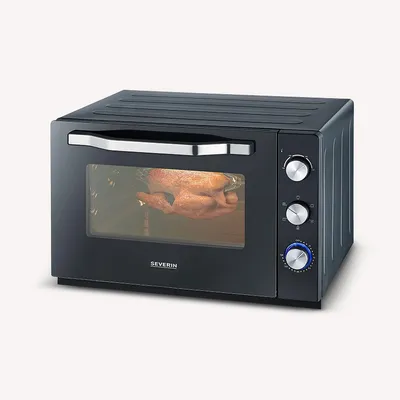 Produktbild von SEVERIN XXL-Back- und Toastofen TO 2073  aus Edelstahl, schwarzsilber Backofen Mini Backofen Klein Mikrowelle Mit Backofen Mini Backofen Backofen Klein Toastofen
