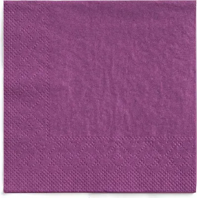 Produktbild von Sovie HORECA Cocktail-Servietten Aubergine aus Tissue 24 x 24 cm, 3-lagig, 150 Stück
